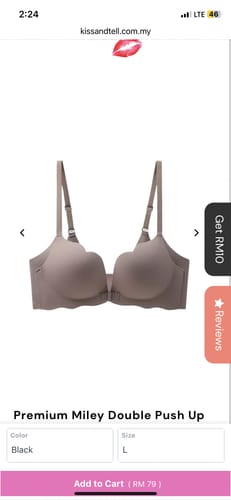 Customer photo review of Premium Miley Double Push Up Bra