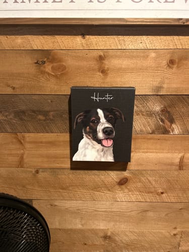 Customer photo review of Pet Art Canvas Wrap