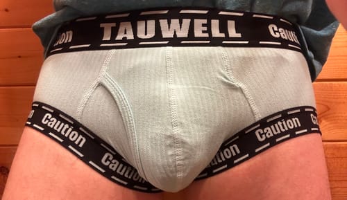 Customer photo review of 2 Pack Men's Supportive Pouch Low-Rise Trunks