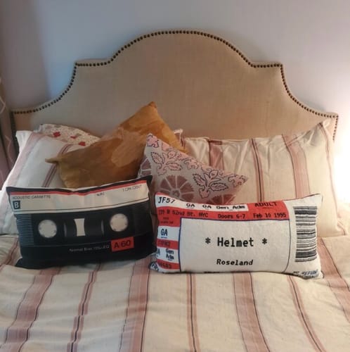Customer photo review of Cascadia Saffron Linen Pillow Cover