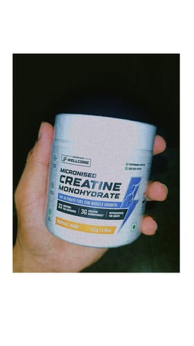Customer photo review of Wellcore - Pure Micronised Creatine Monohydrate (122g, 33 Servings) Tropical Tango