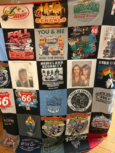 Customer photo review of Premium T Shirt Quilt