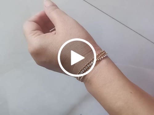 Customer video review of Golden Strands Stone Chain Bracelet