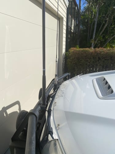 Customer photo review of Strike B3 7dBi Heavy Duty Bullbar Mount Antenna - Full Black