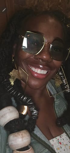 Customer photo review of Africa To The World Collection Parallelogram Earring