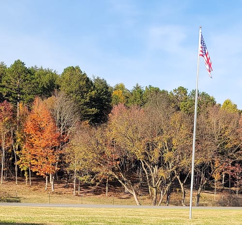 Customer photo review of Heavy Duty American Flag - Outdoor Nylon - Made In USA