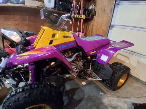 Customer photo review of Custom Seat Cover: 1995 Yamaha Banshee YFZ