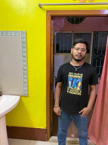 Customer photo review of Cricket Classic T-shirt - Cool Quote #Rohit Sharma #ICC Trophies T-shirt