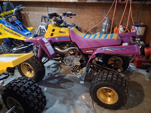 Customer photo review of Custom Seat Cover: 1995 Yamaha Banshee YFZ