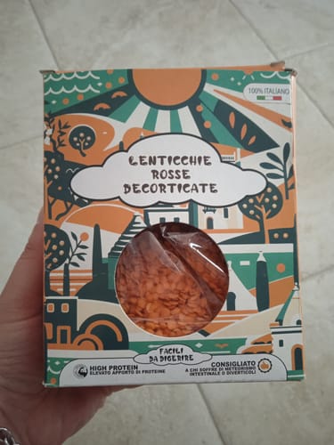 Customer photo review of Lenticchie Rosse Decorticate da 400 gr