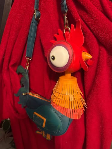 Customer photo review of Loungefly Disney Moana Hei Hei Figural Crossbody Bag