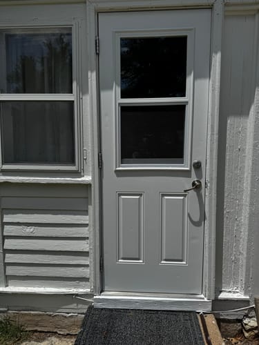 Customer photo review of Venting 1 Lite Glass and Frame Kit (Half Lite)