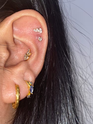 Customer photo review of Falling Leaf Flatback Gold