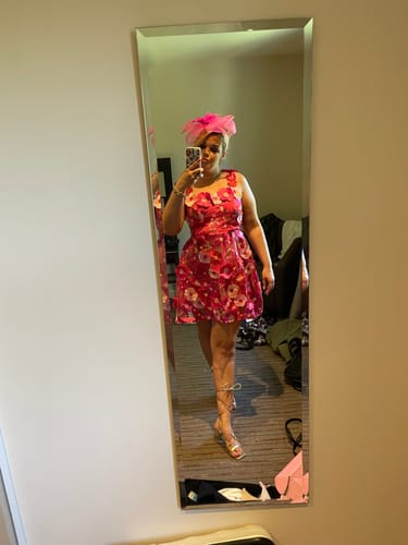 Customer photo review of LUCIA 3D Floral Dress ( next day delivery )