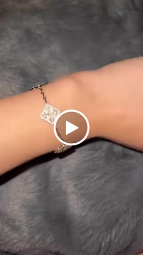 Customer video review of ICED CLOVER BRACELET.