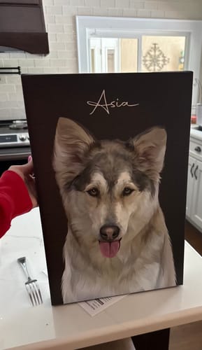 Customer photo review of Pet Art Canvas Wrap