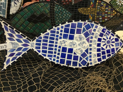 Customer photo review of Unfinished Wood Fish Shape Silhouette - Craft- up to 46" DIY