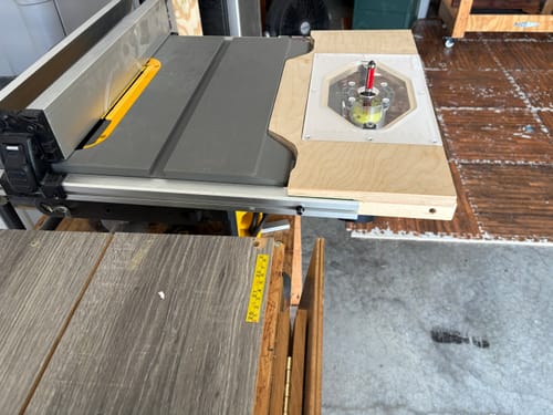 Customer photo review of Ryobi One+ (P601/PCL424B/PBLRR01) Palm/Trim Router Base Plate - Two Handle