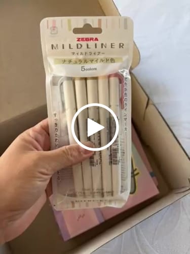 Customer video review of Zebra Mildliner - Set 5 Destacadores Soft Natural Colors