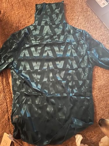 Diane D. review of Stylish Skinny Long Sleeves Embroidered Split-Joint Checkered High-Neck T-Shirts Tops image 1 out of 1