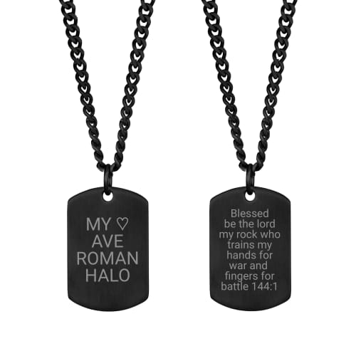 Customer photo review of Matte Dog Tag