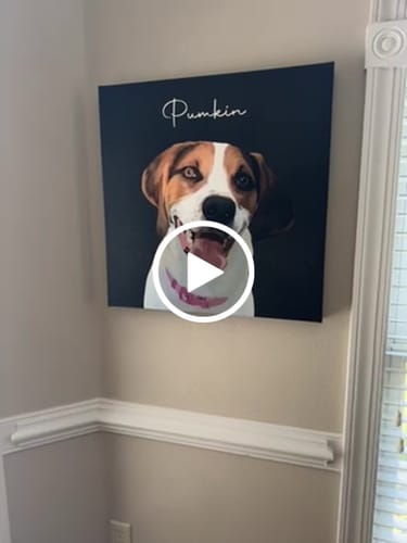 Customer video review of Pet Art Canvas Wrap