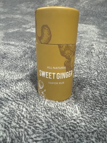 Customer photo review of Sweet Ginger Vapor Rub