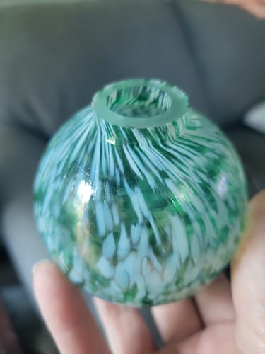 Customer photo review of Confetti Bud Vase, Green
