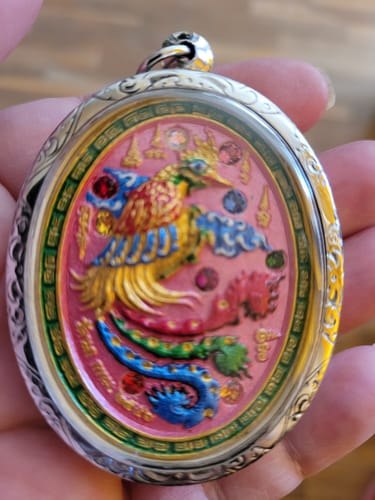 Customer photo review of Grande amulette Salika Mahalap – Vénérable Luang Phor Jet