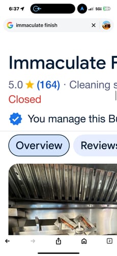 Customer photo review of NFC Google Review Card