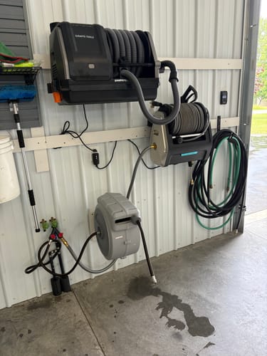 Customer photo review of Grandfalls Retractable Pressure Washer Essential