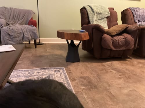 Customer photo review of Coffee Table Base 106S Namu 16H Modern Furniture for Round Table Top