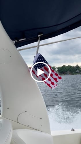 Customer video review of Red, White & Fish Flag