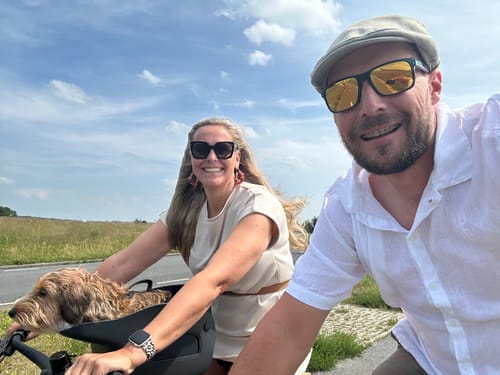 Customer photo review of Kvisp Dog Bike Carrier