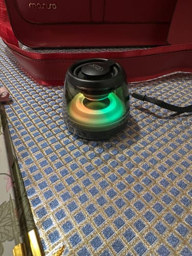 Customer photo review of LitLamp™ – Stick, Shine & Sound with Waterproof Bass & RGB Glow