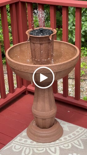 Customer video review of Bari 5-In-1 Cordless Fluted Fountain