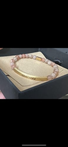 Customer photo review of CUSTOM ENGRAVED PREMADE BRACELET (POS)