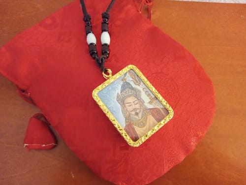 Customer photo review of Guru Ghau Thangka Locket