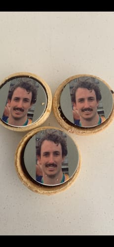 Customer photo review of 30 x 3.8 cm Small Cupcake Custom Edible Icing Images