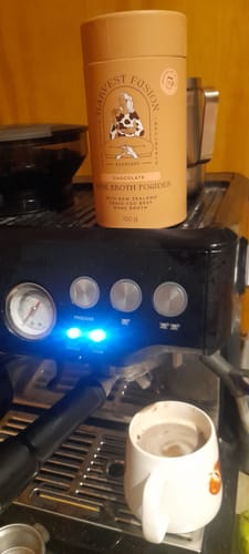 Customer photo review of Chocolate Bone Broth Powder