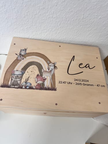 Customer photo review of Personalisierte Erinnerungskiste - Summer Friends