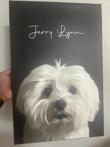Customer photo review of Pet Art Canvas Wrap