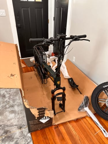 Customer photo review of I7 Pro Folding Full Suspension Electric Bike