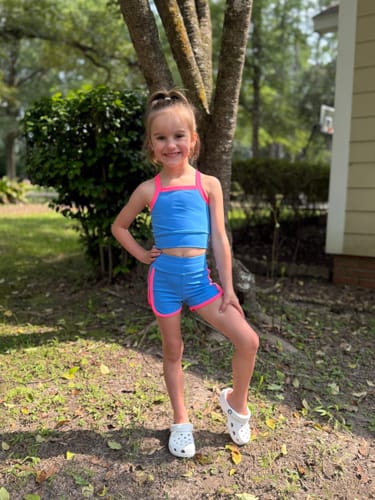 Customer photo review of active - lime + blue