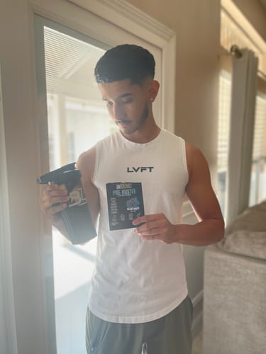 Customer photo review of PRE WORKOUT SAMPLES + SHAKER