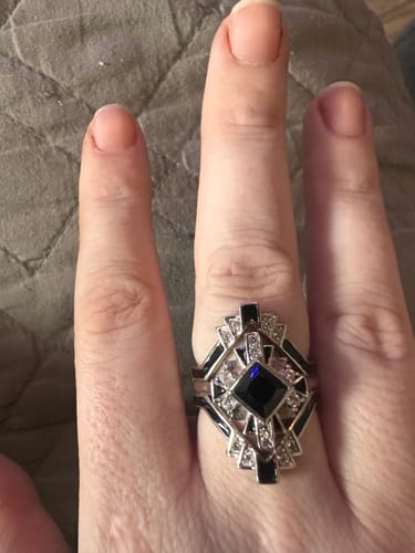 Customer photo review of Chief's Crown Ring - Black Onyx