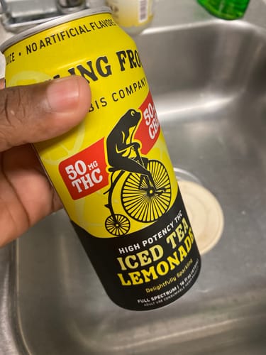 Customer photo review of Sparkling THC Iced Tea Lemonade, 4pk