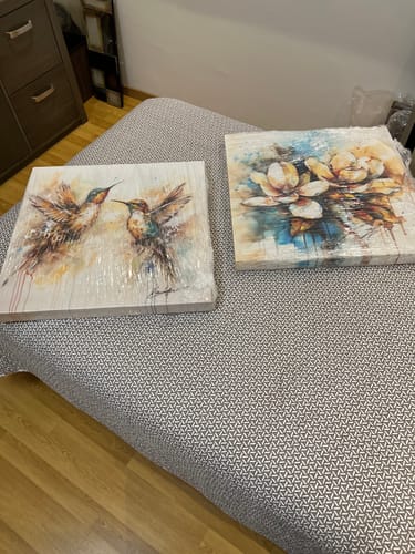 Customer photo review of Set colibríes y magnolias - Celestia Guzmán