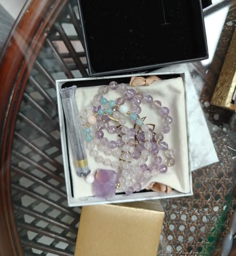 Customer photo review of Amethyst Ocean - Kette