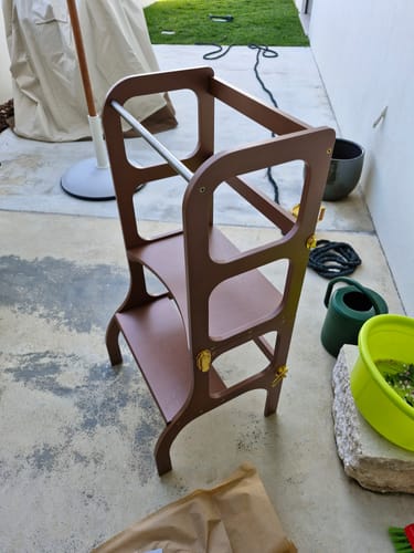 Customer photo review of Limited Edition • STEP'n'SIT® Helper Tower - Table • Pantone Color of the Year 2025
